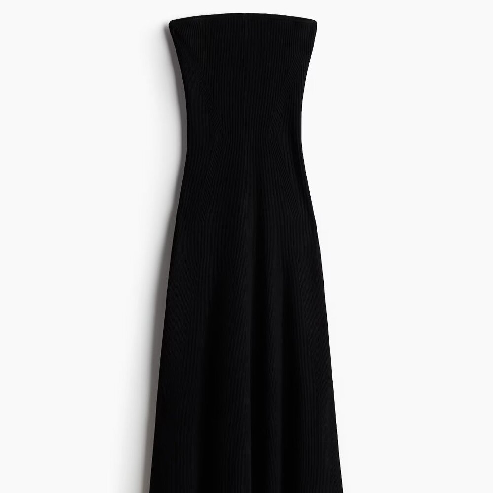 NWT H&M Ribbed Bandeau Dress – XS